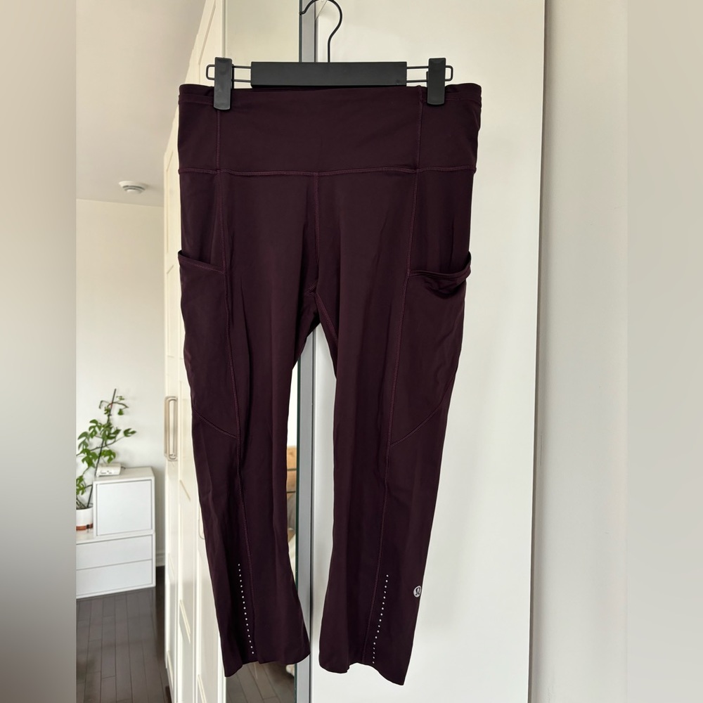 Fast and free leggings lululemon 8 grappe / purple